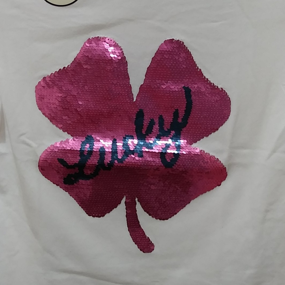 NWT Lucky Brand Kate Sequin T-shirt(Girls) - Picture 4 of 5